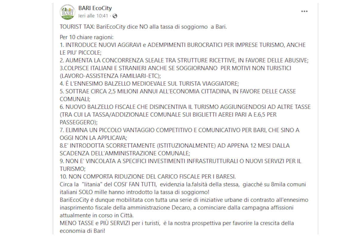 Le ragioni "contro" raccolte in un decalogo online